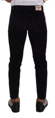 Dolce & Gabbana Blue Corduroy Cotton Stretch Skinny Jeans -   -  Dolce & Gabbana.