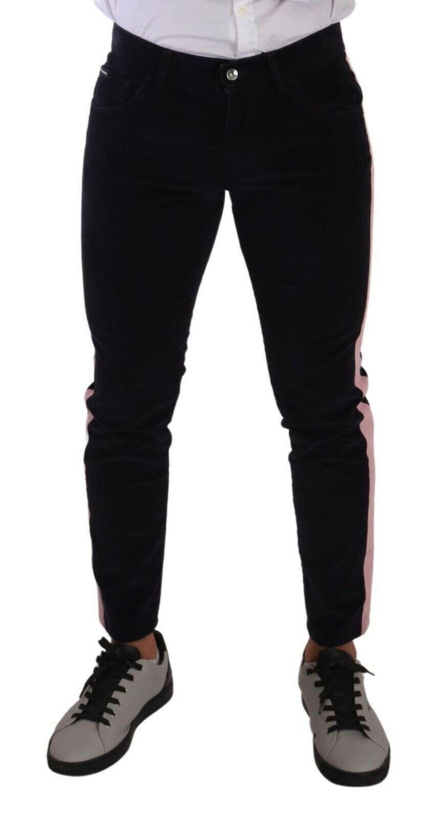 Dolce & Gabbana Blue Corduroy Cotton Stretch Skinny Jeans -   -  Dolce & Gabbana.