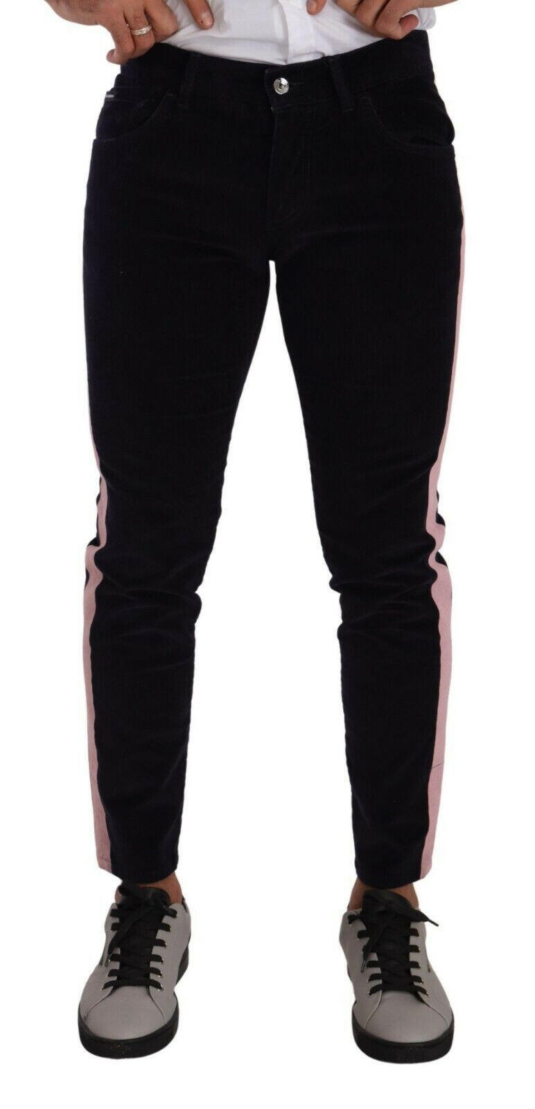 Dolce & Gabbana Blue Corduroy Cotton Stretch Skinny Jeans -   -  Dolce & Gabbana.