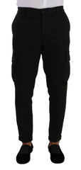 Dolce & Gabbana Black Viscose Cargo Skinny Men Trouser Pants -   -  Dolce & Gabbana.