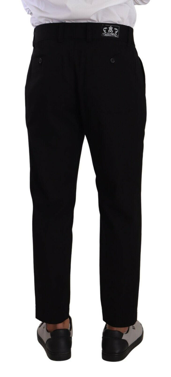 Dolce & Gabbana Black Cotton Stretch Chinos Trouser Jeans -   -  Dolce & Gabbana.