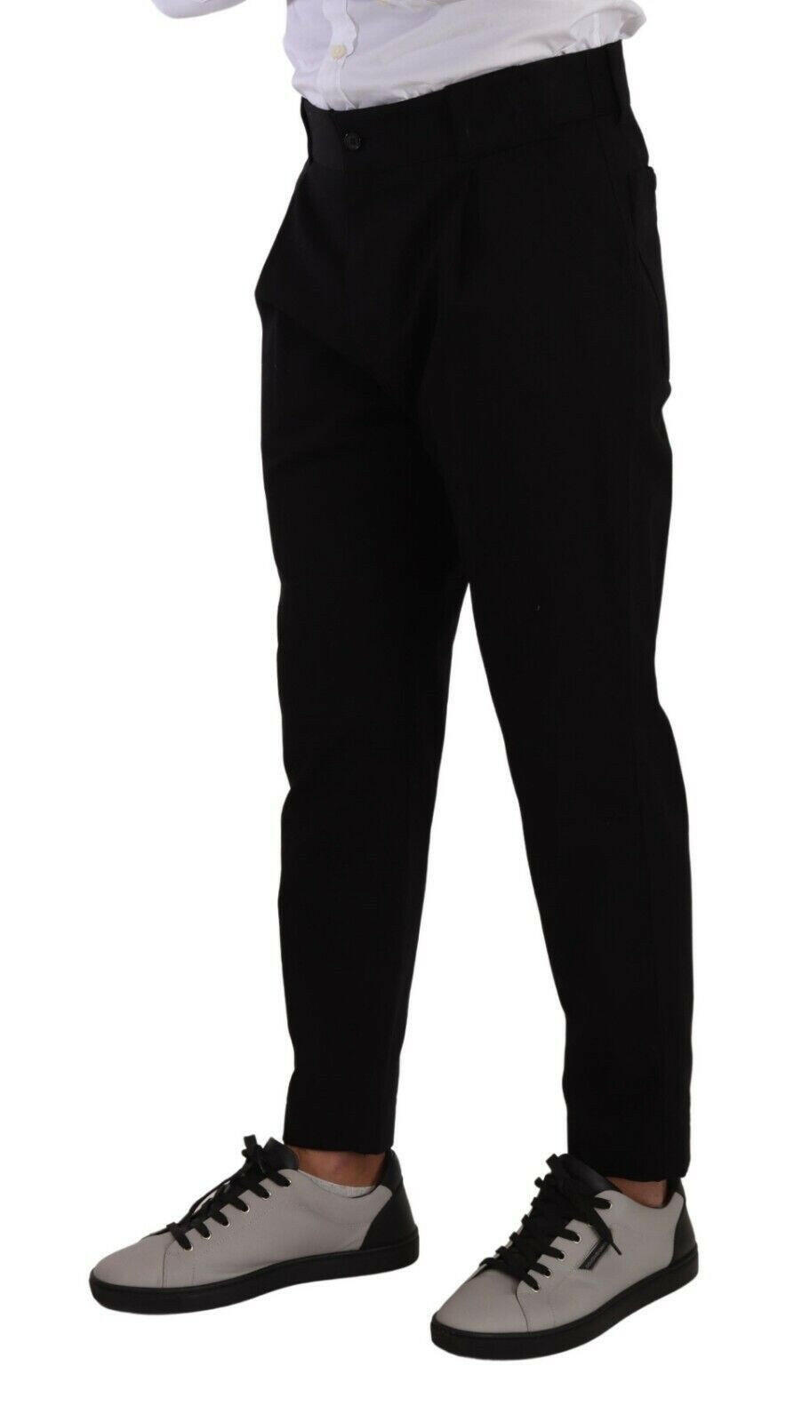 Dolce & Gabbana Black Cotton Stretch Chinos Trouser Jeans -   -  Dolce & Gabbana.