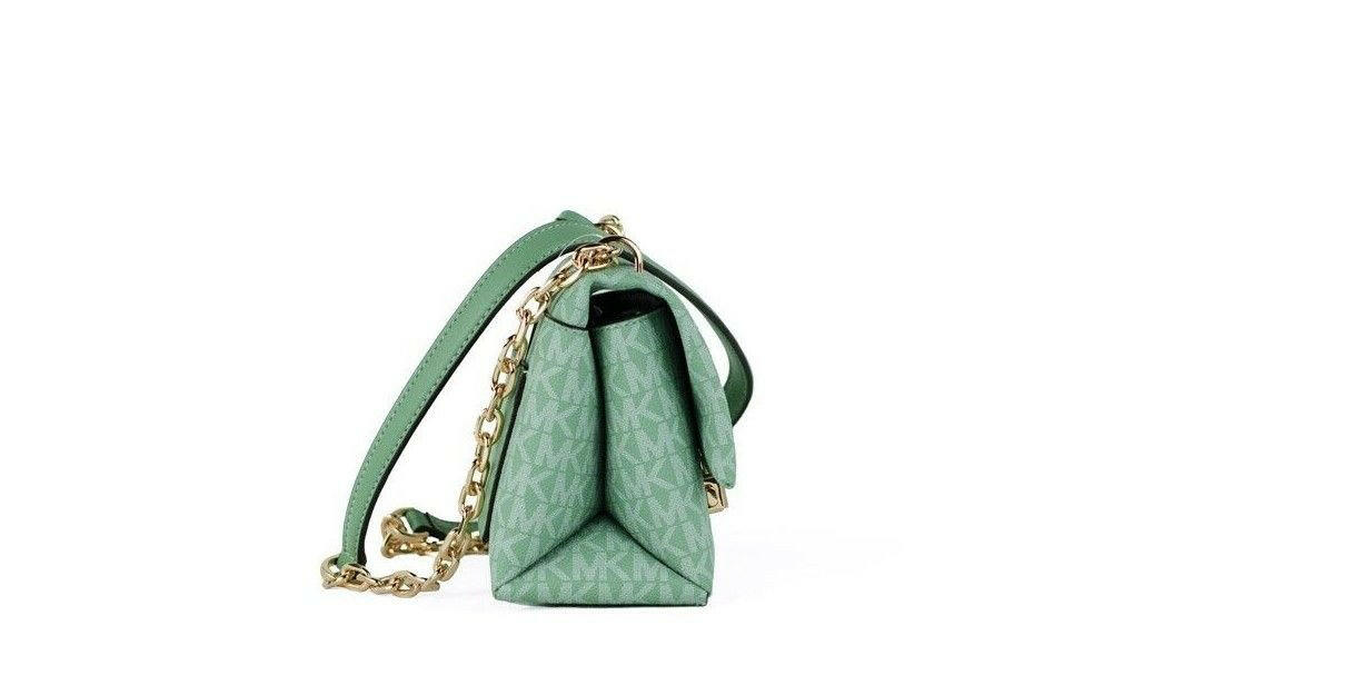 Michael Kors Cece Small Sea Green Signature PVC Convertible Flap Crossbody Bag -  Luxury Cross Body Bag for Women -  Michael Kors.
