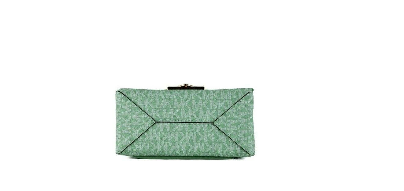 Michael Kors Cece Small Sea Green Signature PVC Convertible Flap Crossbody Bag -  Luxury Cross Body Bag for Women -  Michael Kors.