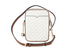 Michael Kors Jet Set Medium Vanilla PVC North South Chain Crossbody Handbag -  Luxury Cross Body Bag for Women -  Michael Kors.