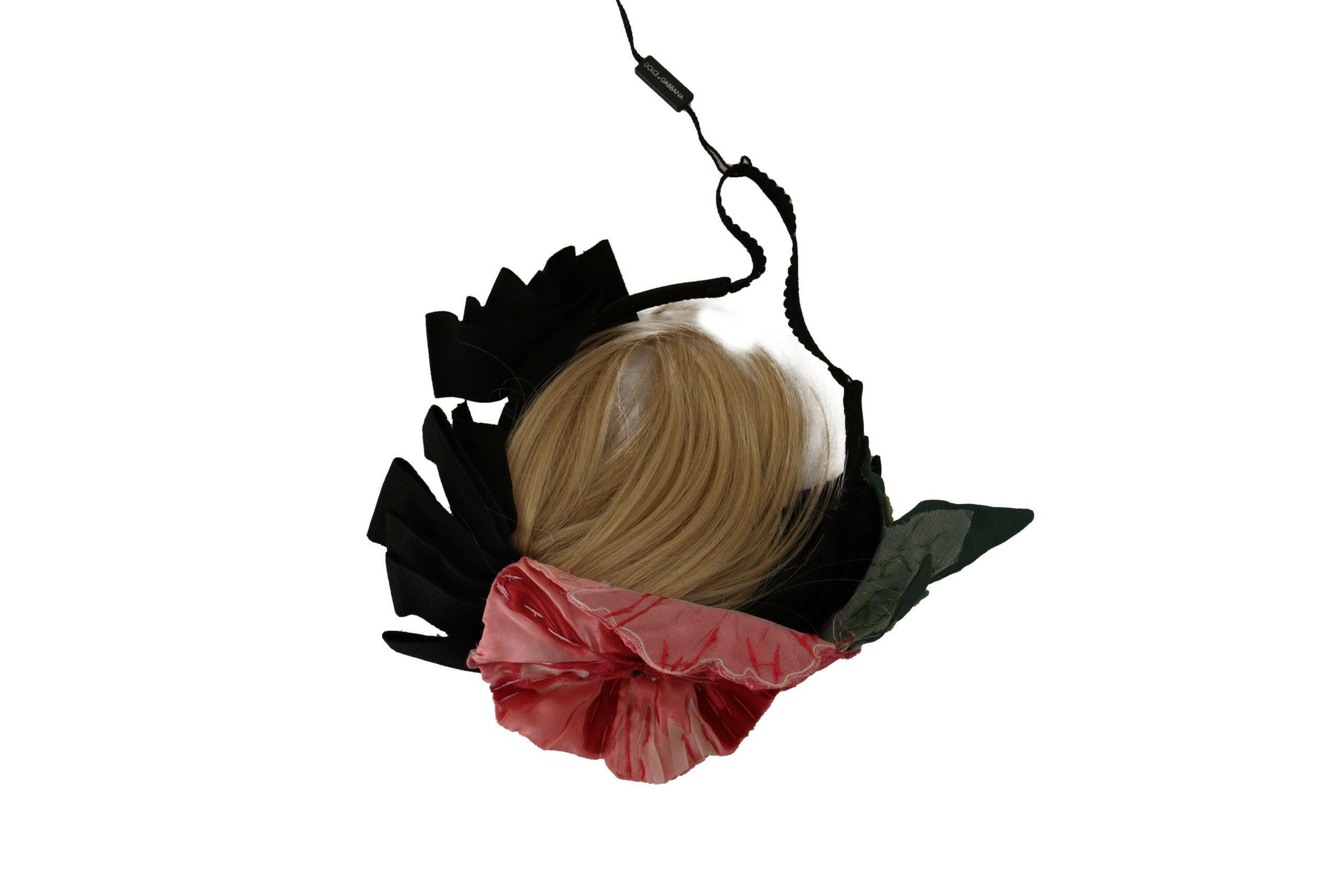Dolce & Gabbana Black Silk White Hair Parrucchiera Diadem Headband -   -  Dolce & Gabbana.