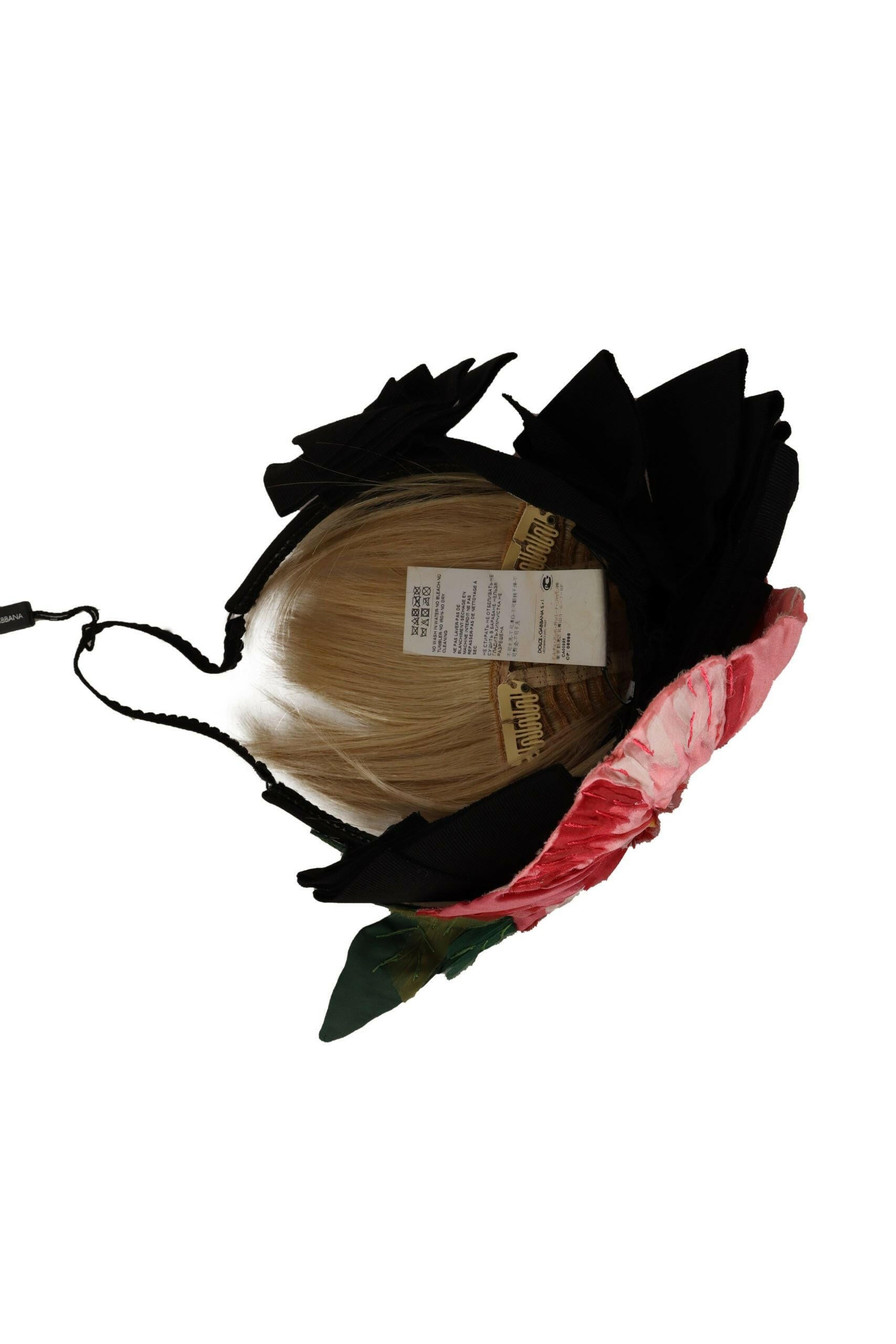 Dolce & Gabbana Black Silk White Hair Parrucchiera Diadem Headband -   -  Dolce & Gabbana.