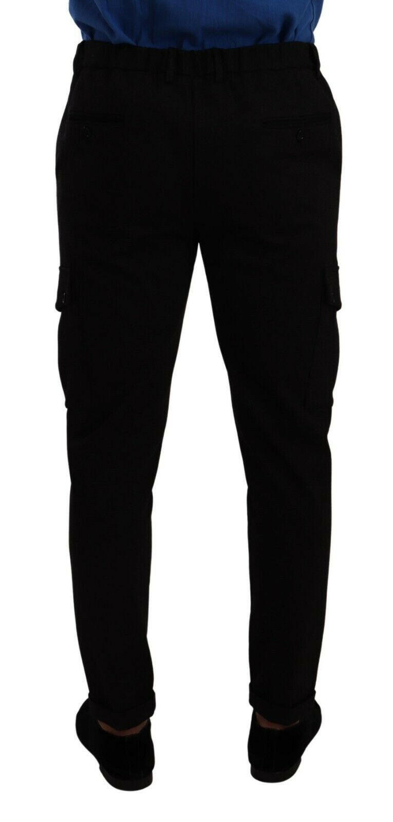 Dolce & Gabbana Black Viscose Skinny Cargo Trouser Pants -   -  Dolce & Gabbana.