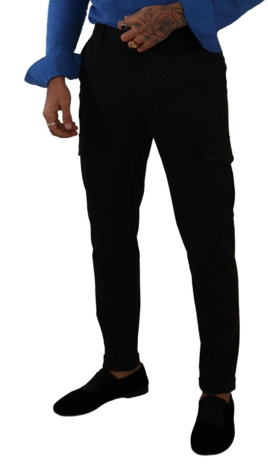 Dolce & Gabbana Black Viscose Skinny Cargo Trouser Pants -   -  Dolce & Gabbana.