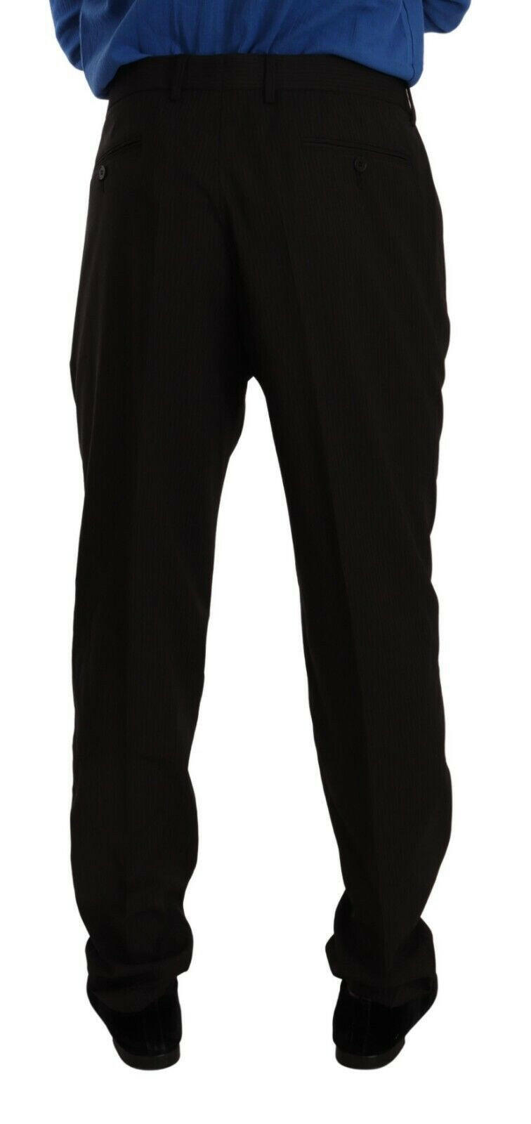 Dolce & Gabbana Brown Wool Skinny Formal Dress Pants -   -  Dolce & Gabbana.