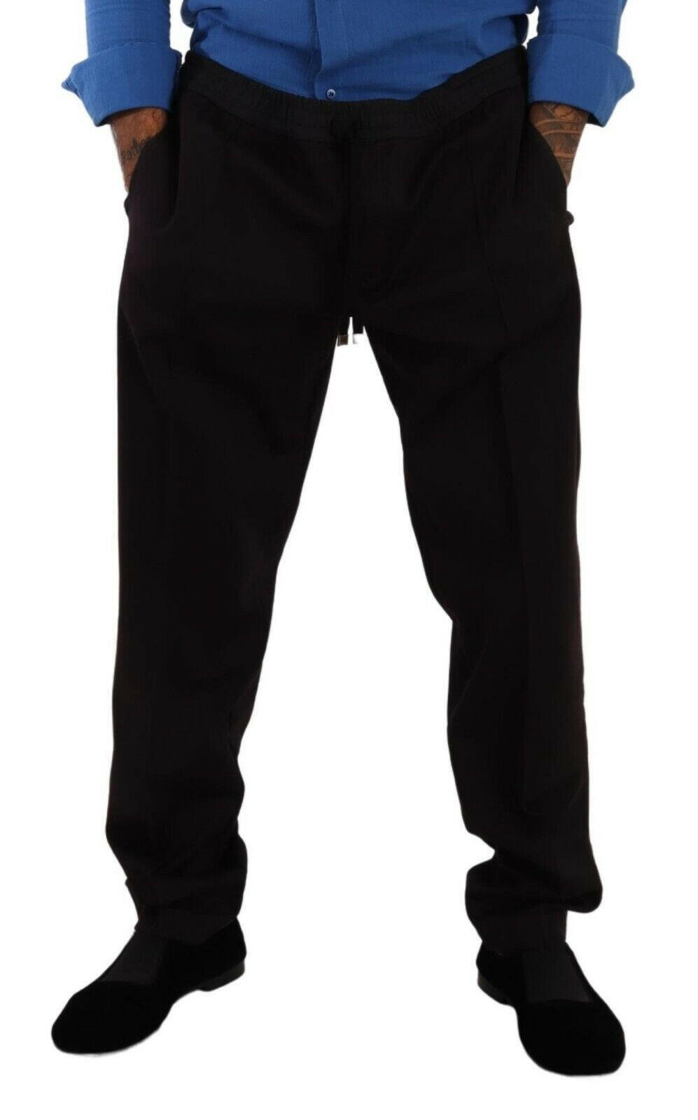Dolce & Gabbana Bordeaux Cotton Mens Skinny Trouser Pants -   -  Dolce & Gabbana.