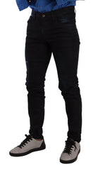 Dolce & Gabbana Blue Cotton Stretch Skinny Denim Trouser Jeans -   -  Dolce & Gabbana.