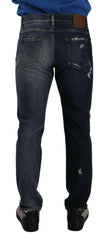 Dolce & Gabbana Blue Cotton Regular Denim Trousers Jeans -   -  Dolce & Gabbana.
