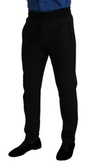Dolce & Gabbana Blue Cotton Stretch Jogging Trouser Pants -   -  Dolce & Gabbana.