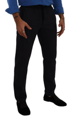 Dolce & Gabbana Blue Cotton Stretch Jogging Trouser Pants -   -  Dolce & Gabbana.