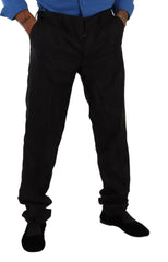 Dolce & Gabbana Gray Wool Silk Dress Trouser Dress Pants -   -  Dolce & Gabbana.