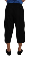 Dolce & Gabbana Black Cotton Torero Cropped Short Trouser Pants -   -  Dolce & Gabbana.