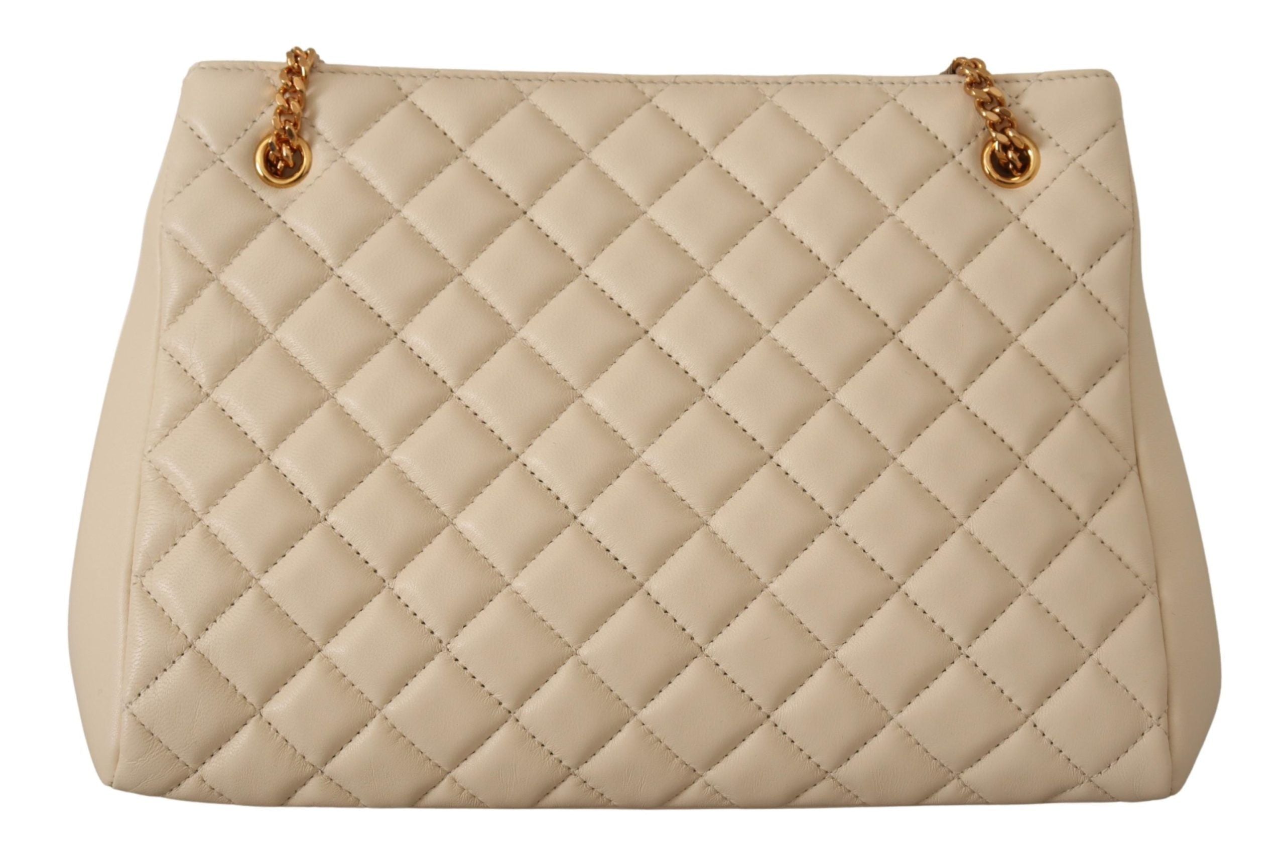 Versace Elegant Quilted Nappa Leather Tote -  Luxury Shopper Bag for Women -  Versace.