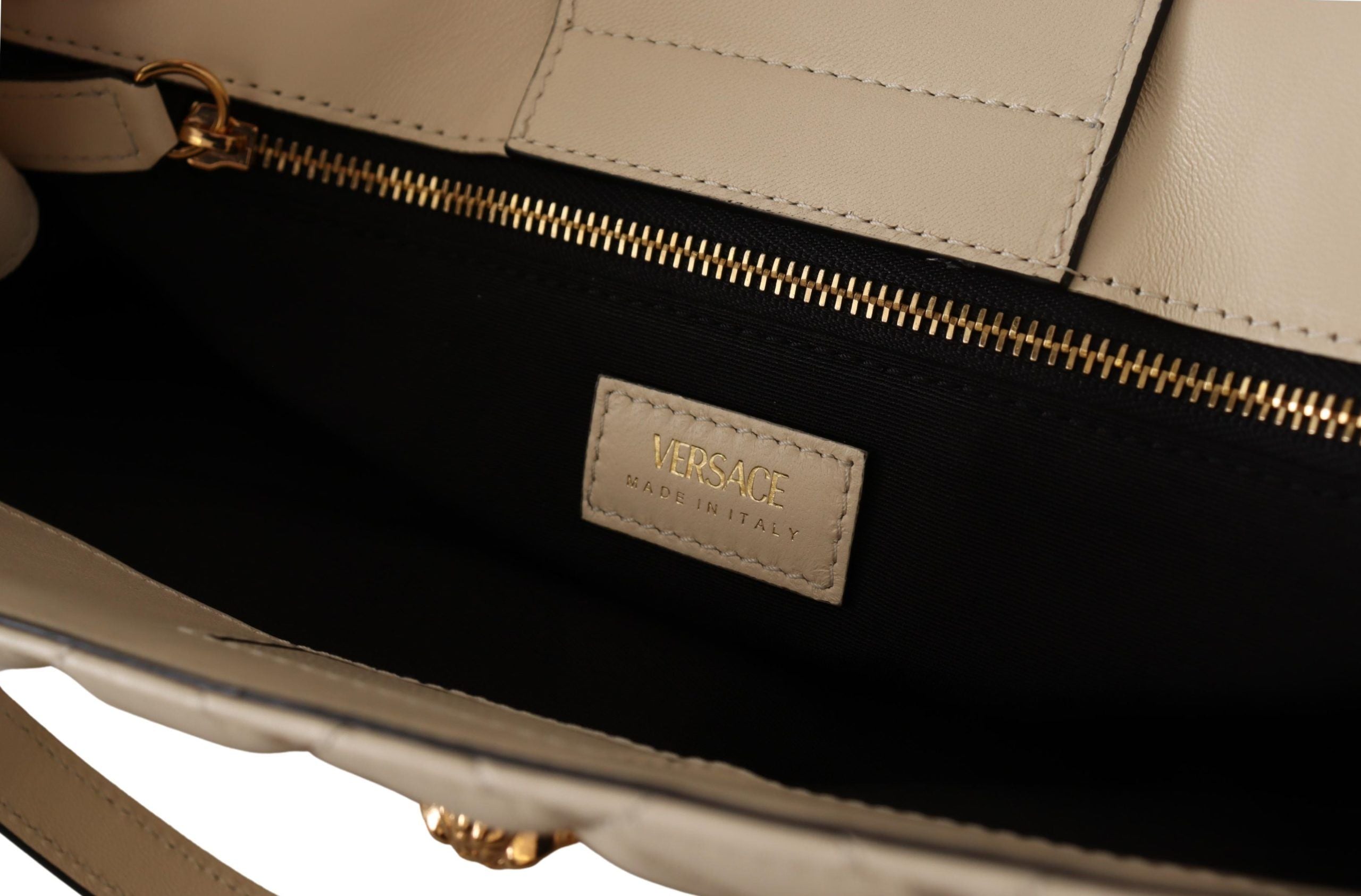 Versace Elegant Quilted Nappa Leather Tote -  Luxury Shopper Bag for Women -  Versace.