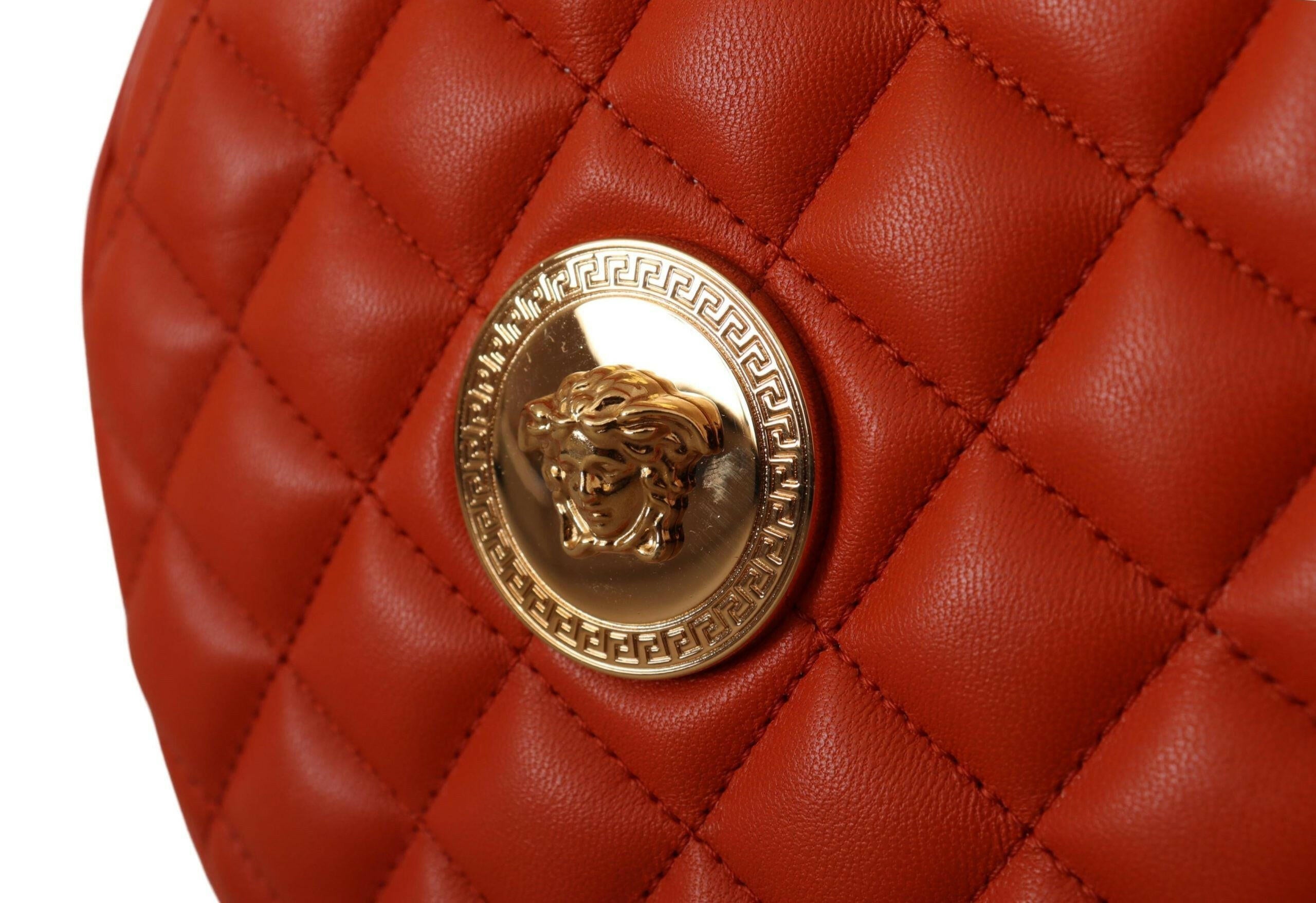 Versace Elegant Round Nappa Leather Crossbody Bag -  Luxury Cross Body Bag for Women -  Versace.