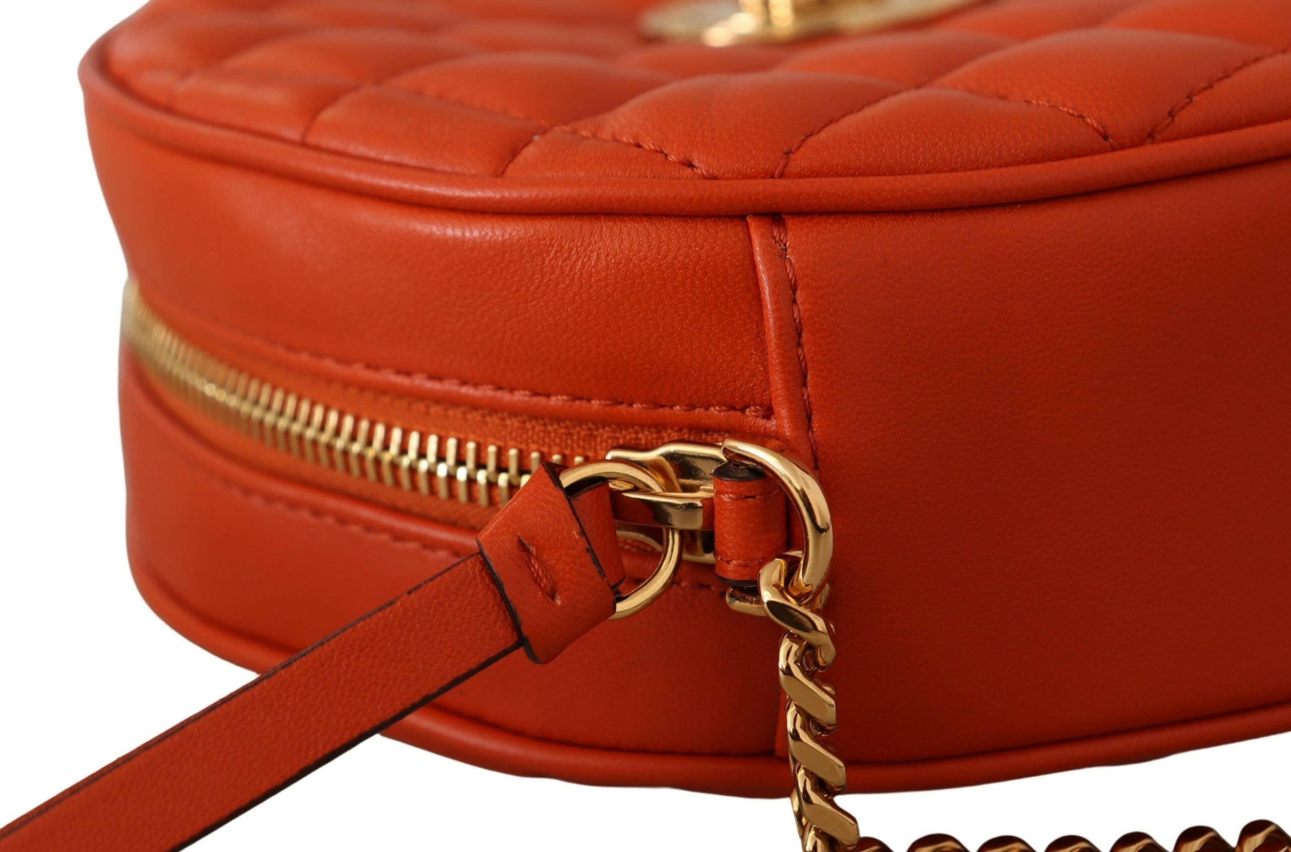 Versace Elegant Round Nappa Leather Crossbody Bag -  Luxury Cross Body Bag for Women -  Versace.