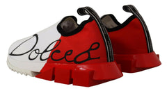 Dolce & Gabbana White Red Sorrento Sandals Sneakers -   -  Dolce & Gabbana.