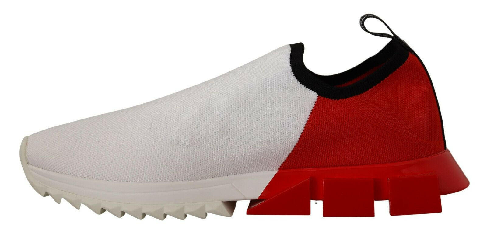Dolce & Gabbana White Red Sorrento Sandals Sneakers -   -  Dolce & Gabbana.