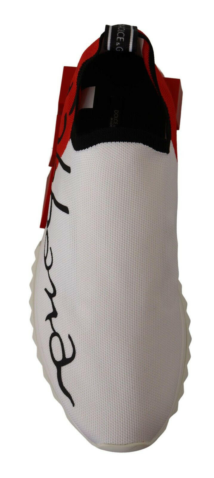 Dolce & Gabbana White Red Sorrento Sandals Sneakers -   -  Dolce & Gabbana.