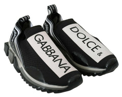 Dolce & Gabbana Black White SORRENTO Sport Stretch Sneakers -   -  Dolce & Gabbana.
