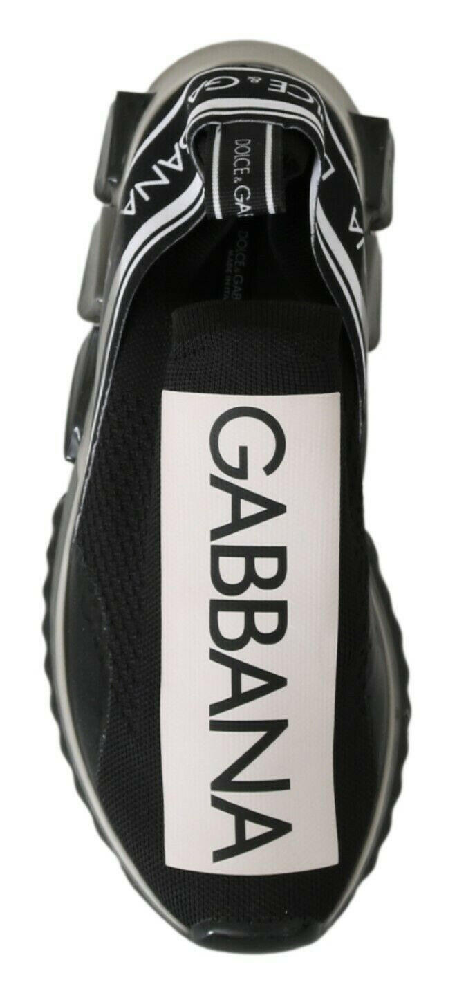 Dolce & Gabbana Black White SORRENTO Sport Stretch Sneakers -   -  Dolce & Gabbana.