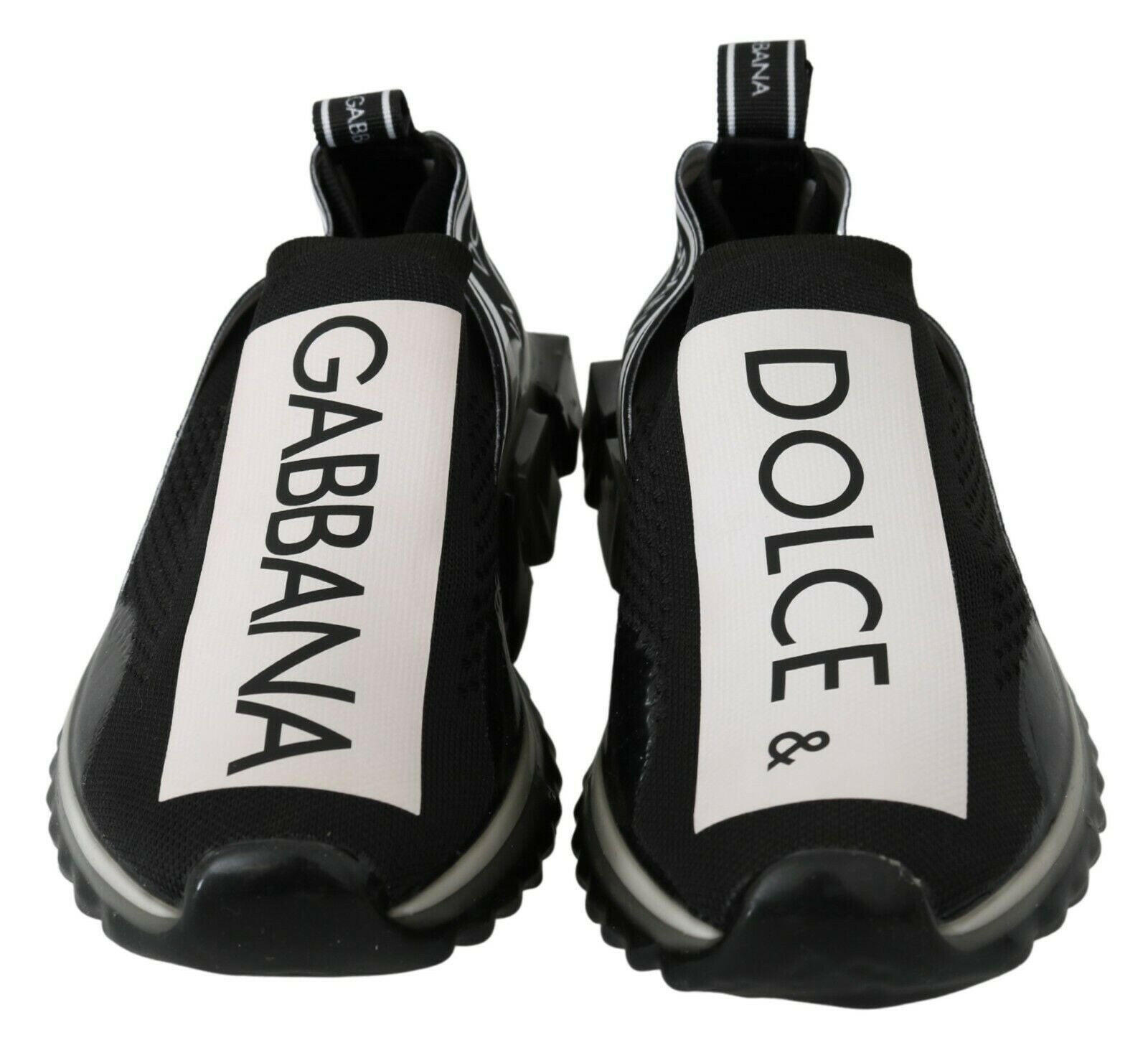 Dolce & Gabbana Black White SORRENTO Sport Stretch Sneakers -   -  Dolce & Gabbana.