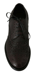 Dolce & Gabbana Brown Leather Wingtip Derby Formal Shoes -   -  Dolce & Gabbana.