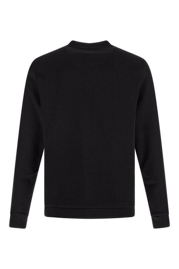 Hugo Boss Elegant Black Cotton Round Neck Sweatshirt -   -  Hugo Boss.