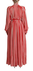 Dolce & Gabbana White Red Silk A-Line Shift Gown Dress -   -  Dolce & Gabbana.