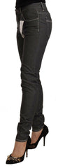 Acht Black Low Waist Skinny Denim Slim Fit Jeans -   -  Acht.
