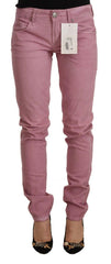 Acht Pink Cotton Slim Fit Women Denim Skinny Jeans -   -  Acht.