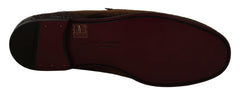 Dolce & Gabbana Shoes Dress Loafers Brown Leather Slip Shoes -   -  Dolce & Gabbana.