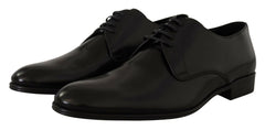 Dolce & Gabbana Black Leather Lace Up Formal Derby Shoes -   -  Dolce & Gabbana.