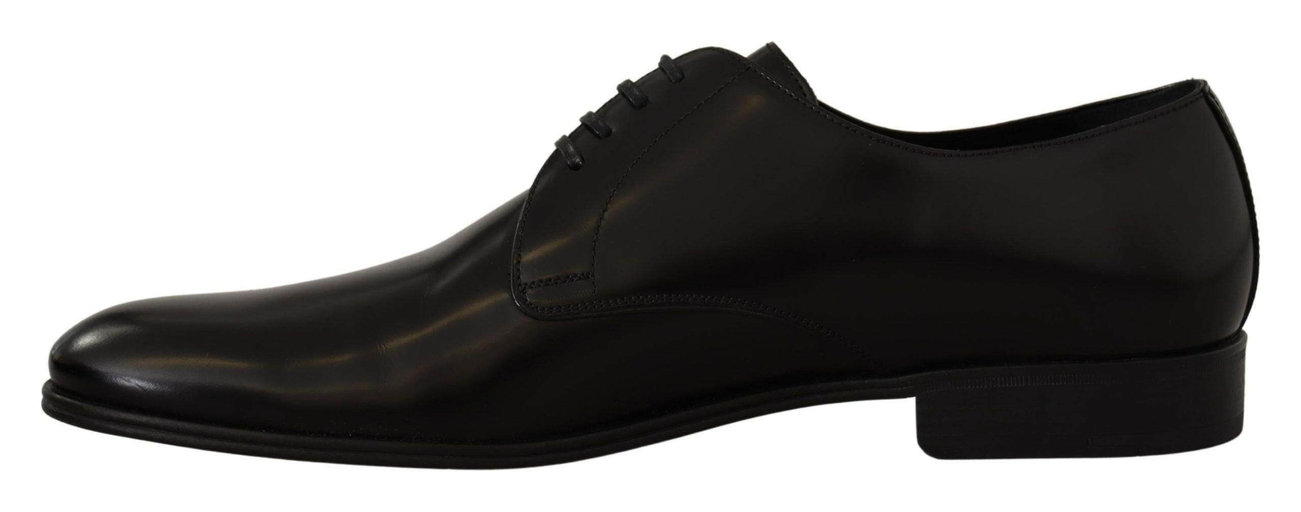 Dolce & Gabbana Black Leather Lace Up Formal Derby Shoes -   -  Dolce & Gabbana.