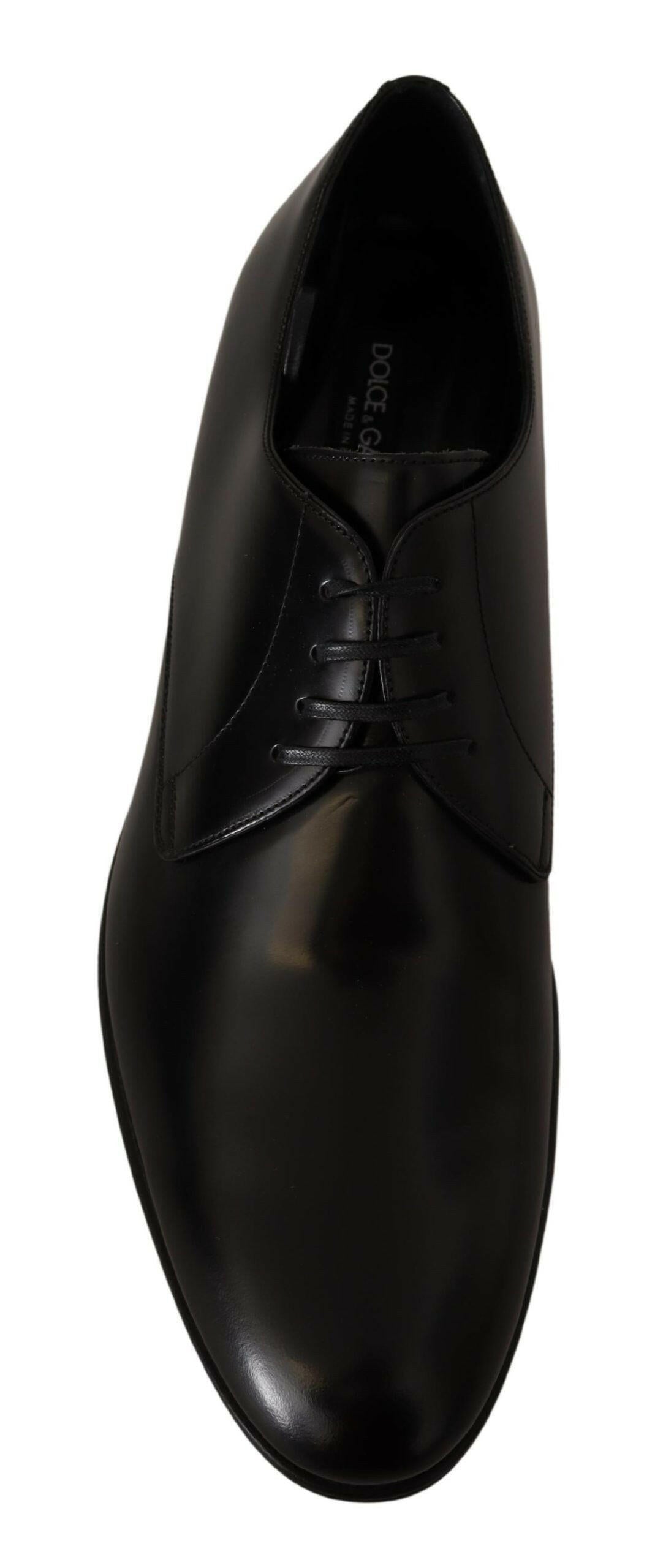 Dolce & Gabbana Black Leather Lace Up Formal Derby Shoes -   -  Dolce & Gabbana.