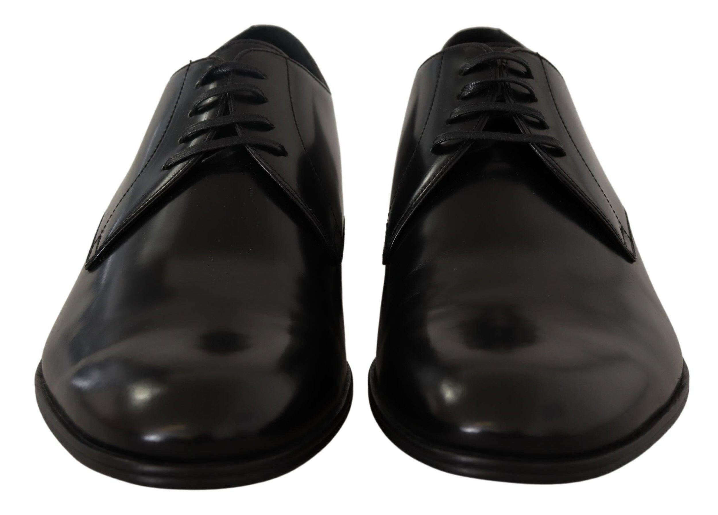 Dolce & Gabbana Black Leather Lace Up Formal Derby Shoes -   -  Dolce & Gabbana.