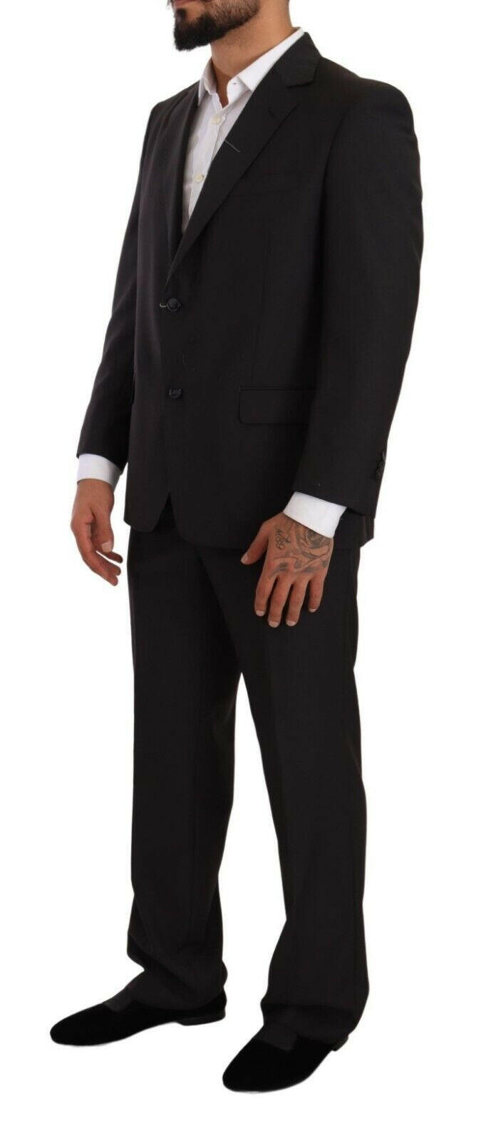 Domenico Tagliente Gray Polyester Single Breasted Formal Suit -   -  Domenico Tagliente.