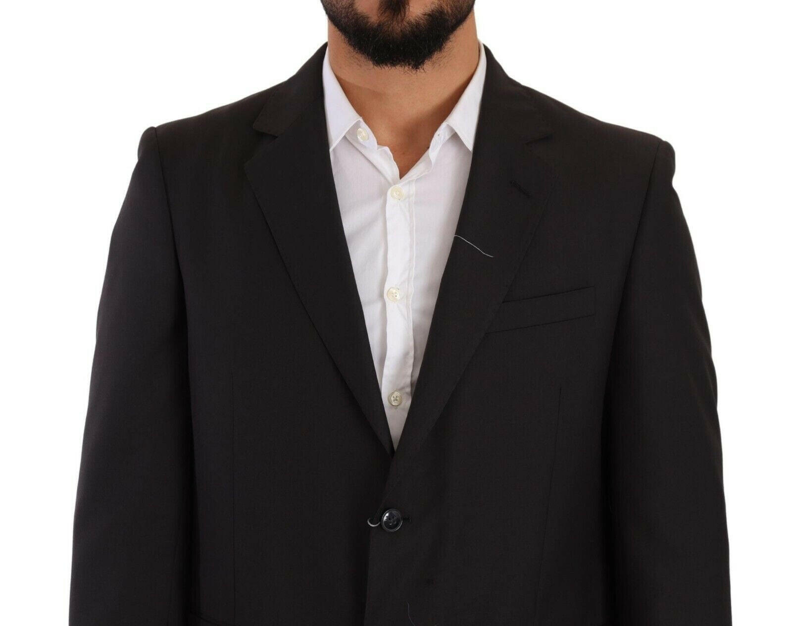 Domenico Tagliente Gray Polyester Single Breasted Formal Suit -   -  Domenico Tagliente.