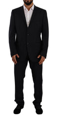 Domenico Tagliente Gray Polyester Single Breasted Formal Suit -   -  Domenico Tagliente.