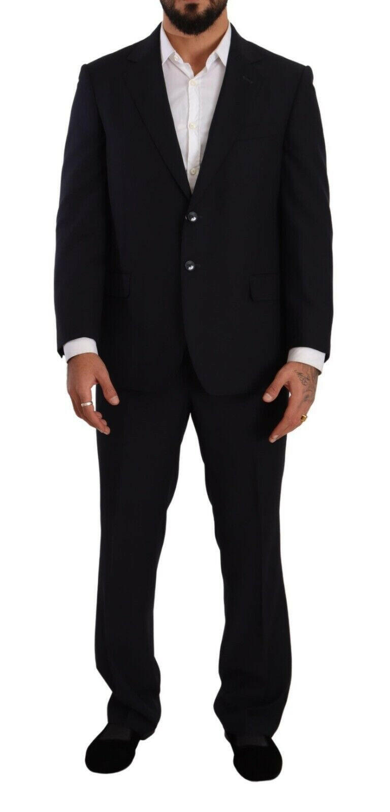 Domenico Tagliente Blue Polyester Single Breasted Formal Suit -   -  Domenico Tagliente.