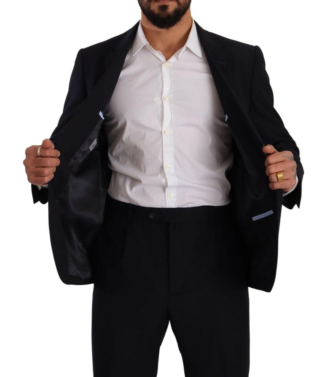 Domenico Tagliente Blue Polyester Single Breasted Formal Suit -   -  Domenico Tagliente.