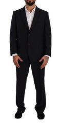Domenico Tagliente Blue Polyester Single Breasted Formal Suit -   -  Domenico Tagliente.