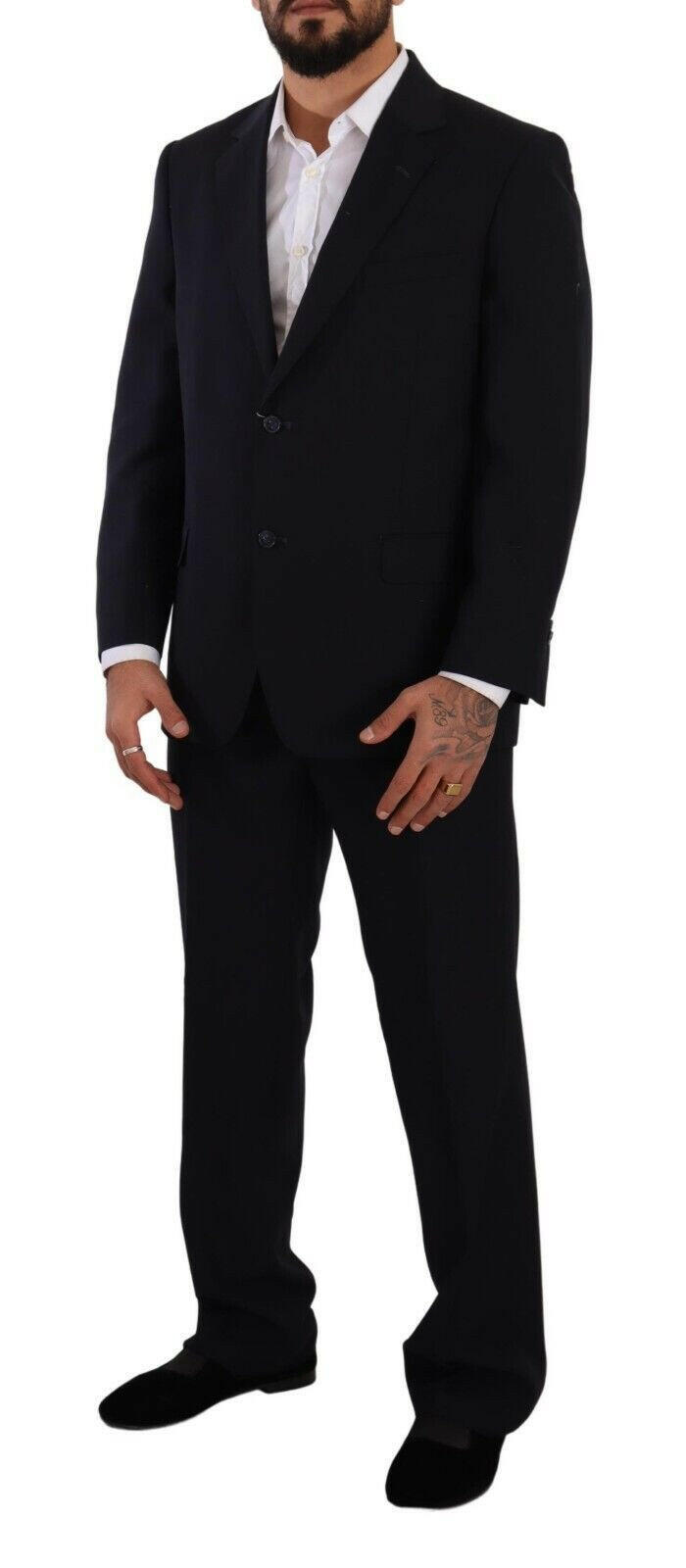 Domenico Tagliente Blue Polyester Single Breasted Formal Suit -   -  Domenico Tagliente.