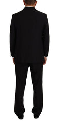 Domenico Tagliente Black Polyester Single Breasted Formal Suit -   -  Domenico Tagliente.