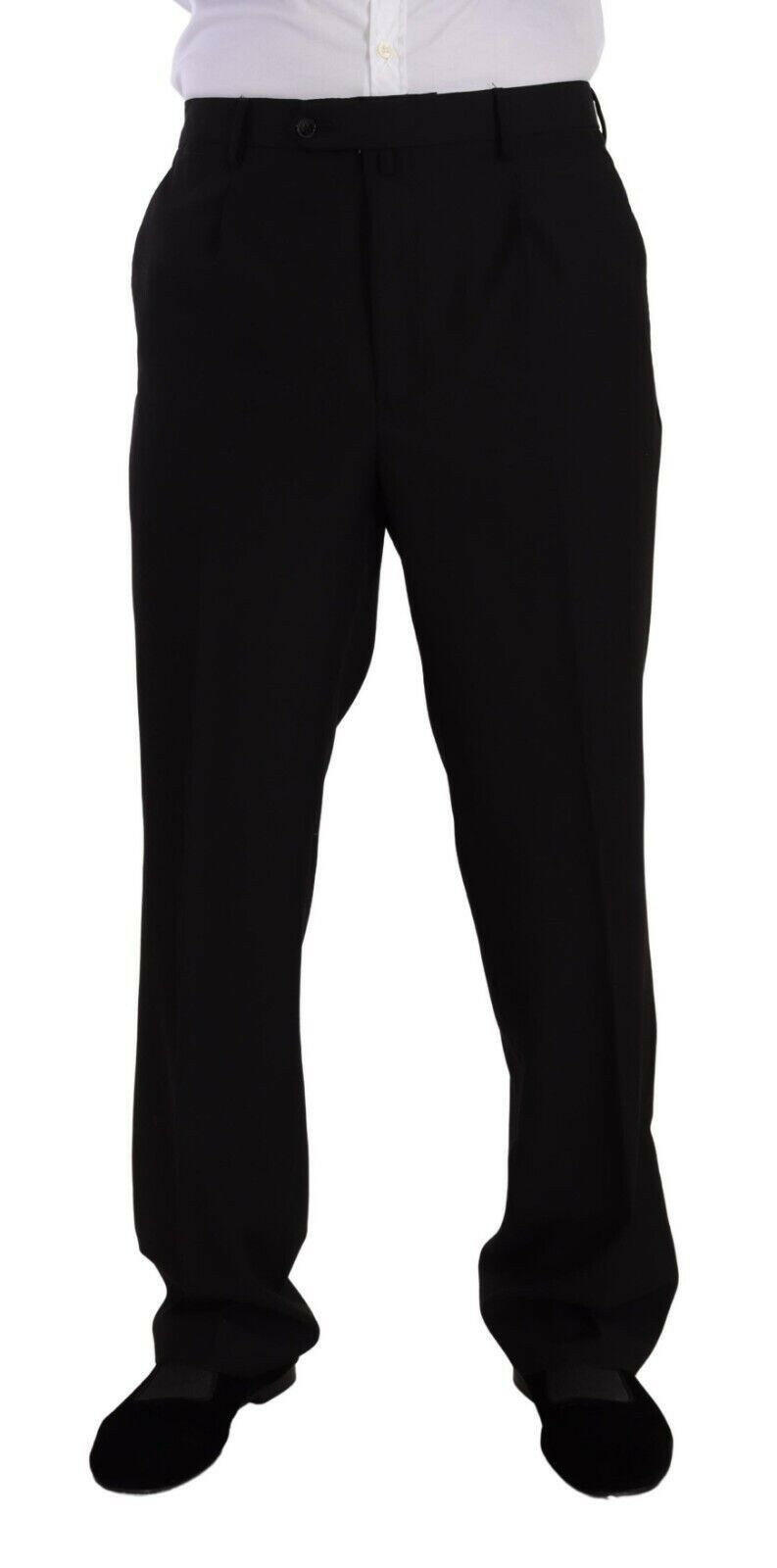 Domenico Tagliente Black Polyester Single Breasted Formal Suit -   -  Domenico Tagliente.
